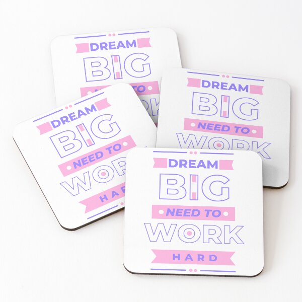 Item preview, Dream big, need to work hard | T-Shirt Design designed and sold by DrMerlin.