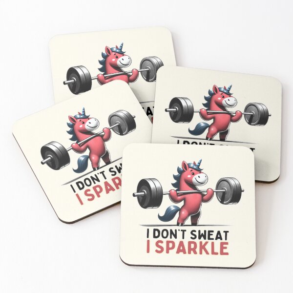 Item preview, Muscle Unicorn "I Sparkle" Design designed and sold by RuyaFab.