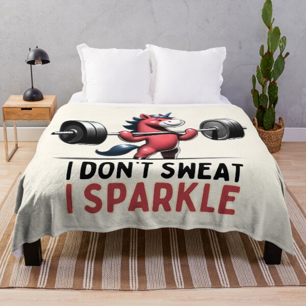 Item preview, Muscle Unicorn "I Sparkle" Design designed and sold by RuyaFab.