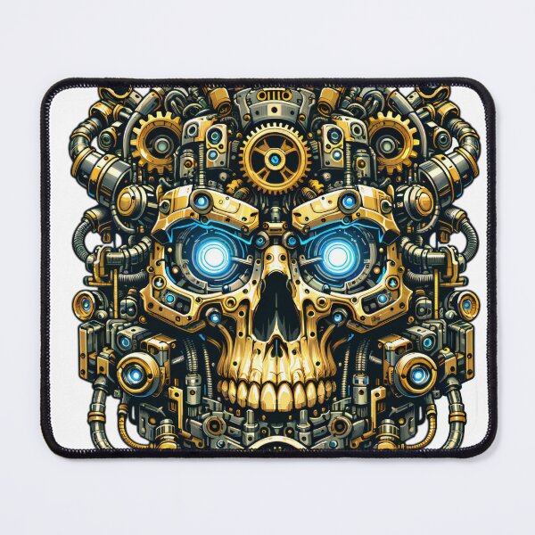 Item preview, Mechanical Skull Steampunk Art designed and sold by EthanRD9.