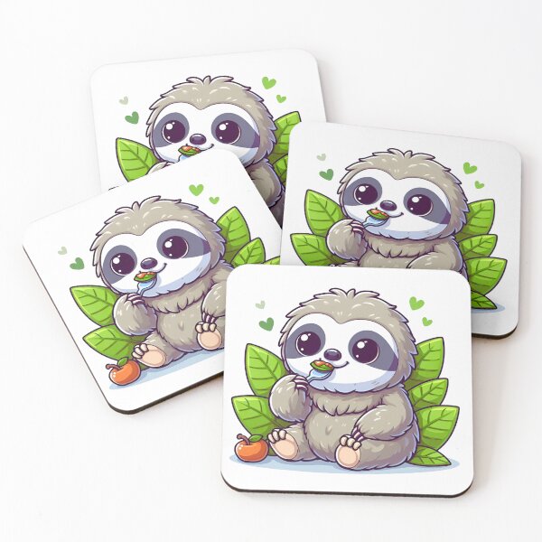 Item preview, Sloths and Snacks: A Delightful Duo for Little Ones' Wardrobes designed and sold by JAMESAMORN.