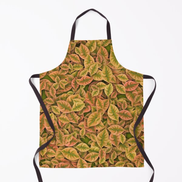 Item preview, Leafs pattern in orange pastel colors designed and sold by fotoryum.
