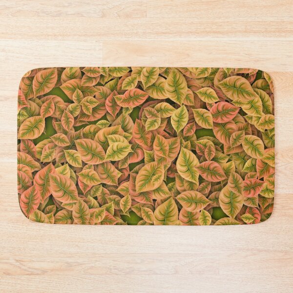 Item preview, Leafs pattern in orange pastel colors designed and sold by fotoryum.