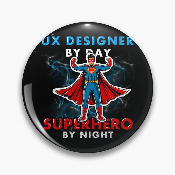 Item preview, UX Designer by Day , superhero by night, funny ux designer shirt[ v2 designed and sold by mwebba2005.