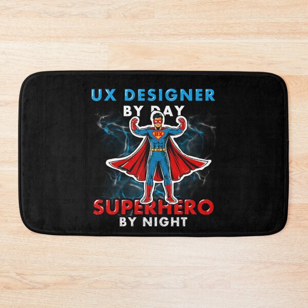 Item preview, UX Designer by Day , superhero by night, funny ux designer shirt[ v2 designed and sold by mwebba2005.