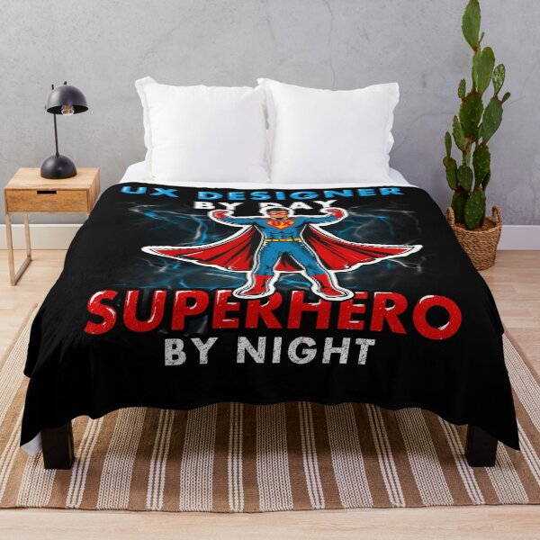 Item preview, UX Designer by Day , superhero by night, funny ux designer shirt[ v2 designed and sold by mwebba2005.