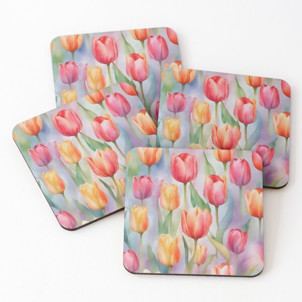 Item preview, watercolor Tulips designed and sold by colorvisionart.