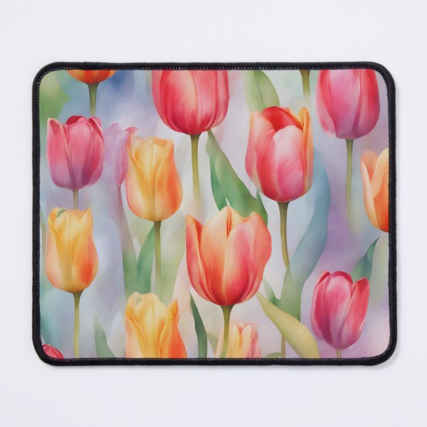 Item preview, watercolor Tulips designed and sold by colorvisionart.