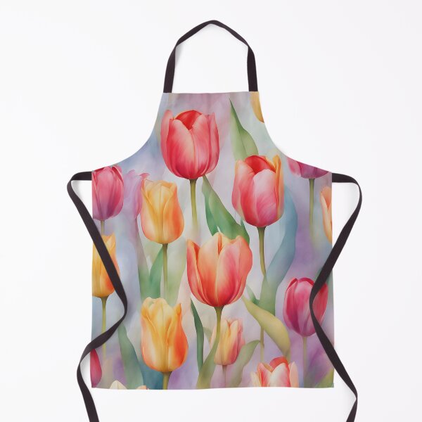 Item preview, watercolor Tulips designed and sold by colorvisionart.