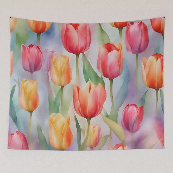 Item preview, watercolor Tulips designed and sold by colorvisionart.