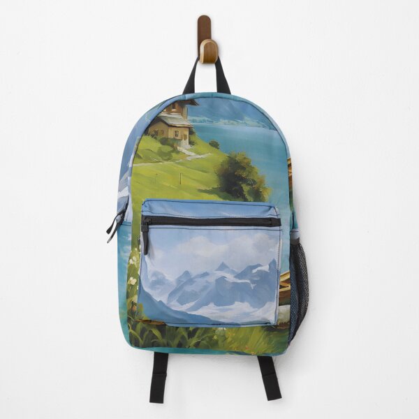 Item preview, Oil-Painted Swiss Lake designed and sold by colorvisionart.