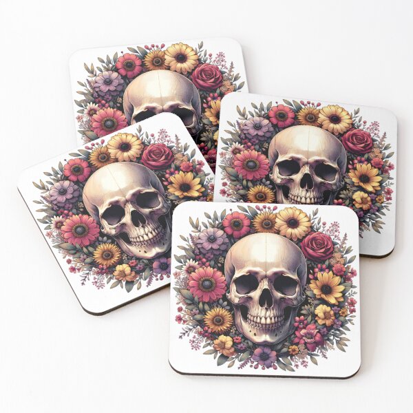 Item preview, Floral Skull Decorative Art designed and sold by EthanRD9.
