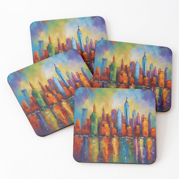 Item preview, Impressionist Manhattan Skylines designed and sold by colorvisionart.