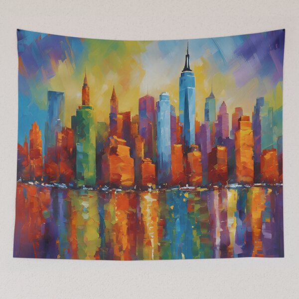 Item preview, Impressionist Manhattan Skylines designed and sold by colorvisionart.