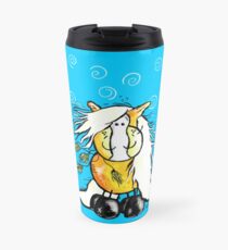 Cute Haflinger Horse Cartoon Travel Mug