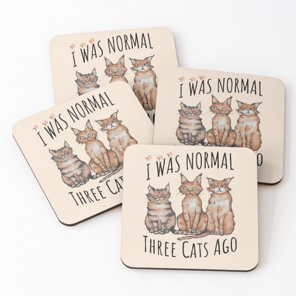 Item preview, I Was Normal Three Cats Ago designed and sold by Sir Meow Meow.