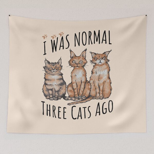 Item preview, I Was Normal Three Cats Ago designed and sold by Sir Meow Meow.