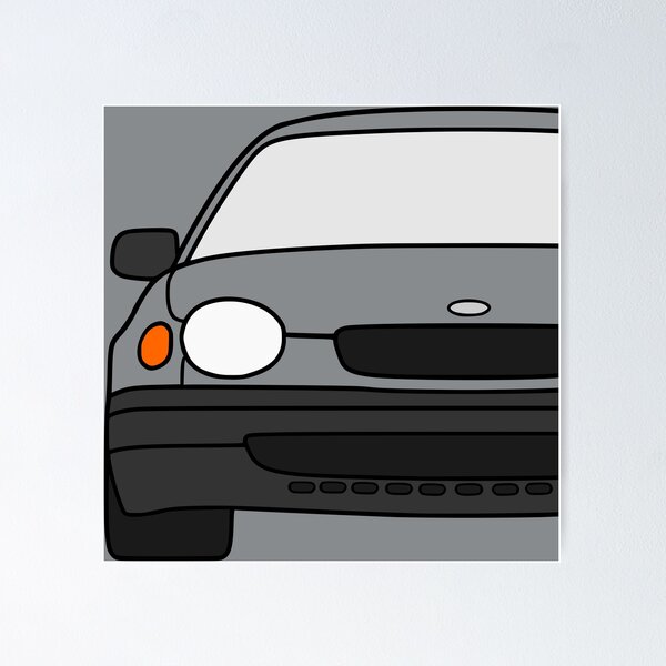 Item preview, Toyota Corolla E110 frog corolla black lined with colored parts designed and sold by EdimDesign.