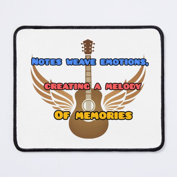 Item preview, Guitar, Notes weave tales, melodies paint memories. designed and sold by DaringDesigns19.