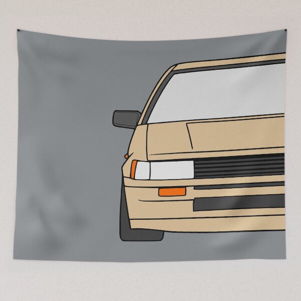 Item preview, Toyota Corolla AE86 cream designed and sold by EdimDesign.