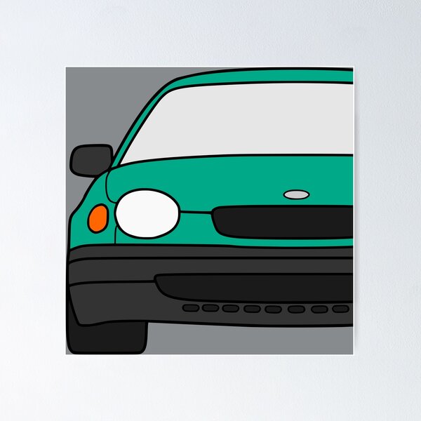 Item preview, Toyota Corolla E110 frog corolla bottle green designed and sold by EdimDesign.