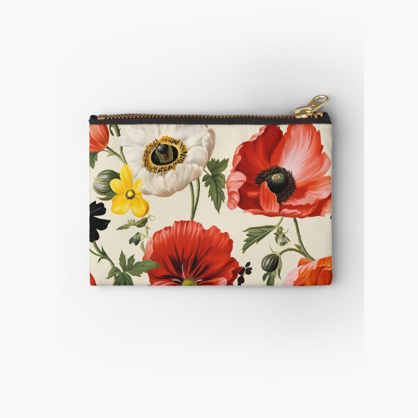 Item preview, Poppy Tile 07: Crimson Whispers in a Field of Silk, Black-Eyed Beauties in Sun-Kissed Tissue Paper. designed and sold by TheBrainArt.