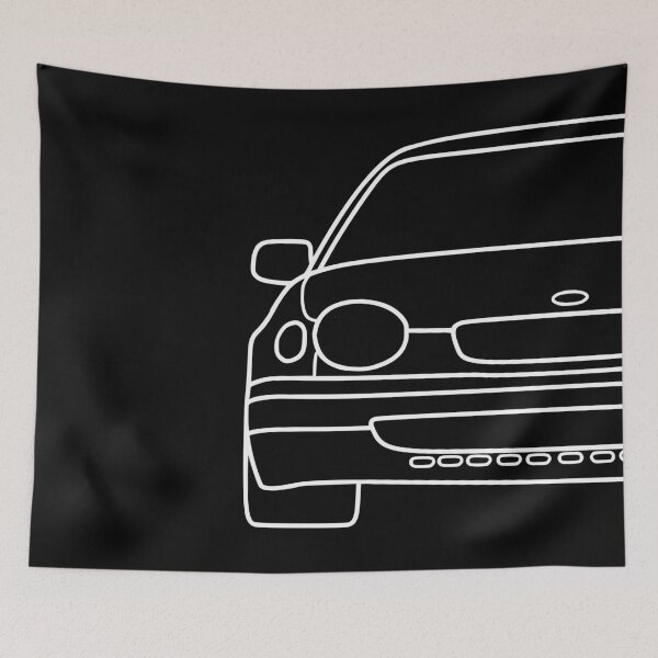 Item preview, Toyota Corolla E110 frog corolla white lined art designed and sold by EdimDesign.