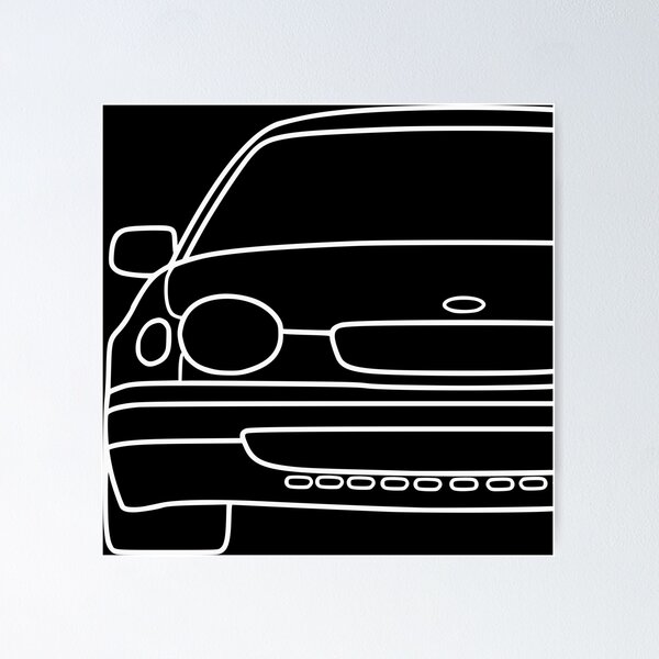Item preview, Toyota Corolla E110 frog corolla white lined art designed and sold by EdimDesign.