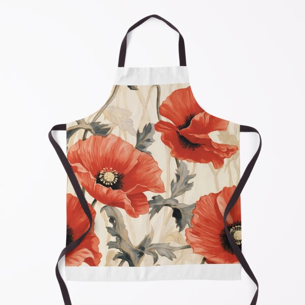 Item preview, Poppy Tile 09: Crimson Whispers in a Field of Silk, Black-Eyed Beauties in Sun-Kissed Tissue Paper. designed and sold by TheBrainArt.