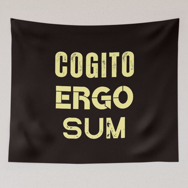 Item preview,  René Descartes quote: Cogito, ergo sum designed and sold by artbleed.