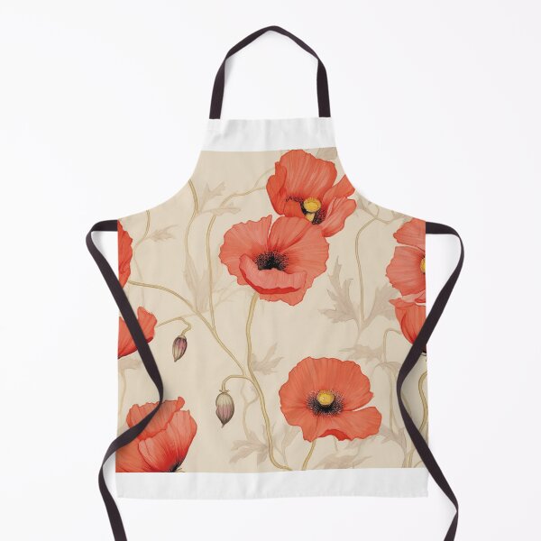 Item preview, Poppy Tile 10: Crimson Whispers in a Field of Silk, Black-Eyed Beauties in Sun-Kissed Tissue Paper. designed and sold by TheBrainArt.