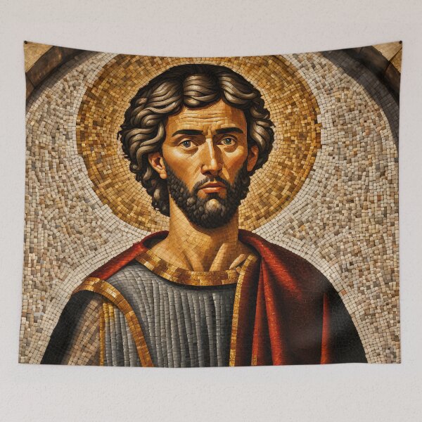 Item preview, Divine Radiance: Byzantine Mosaic of Saintly Serenity designed and sold by PixelCatalyst.