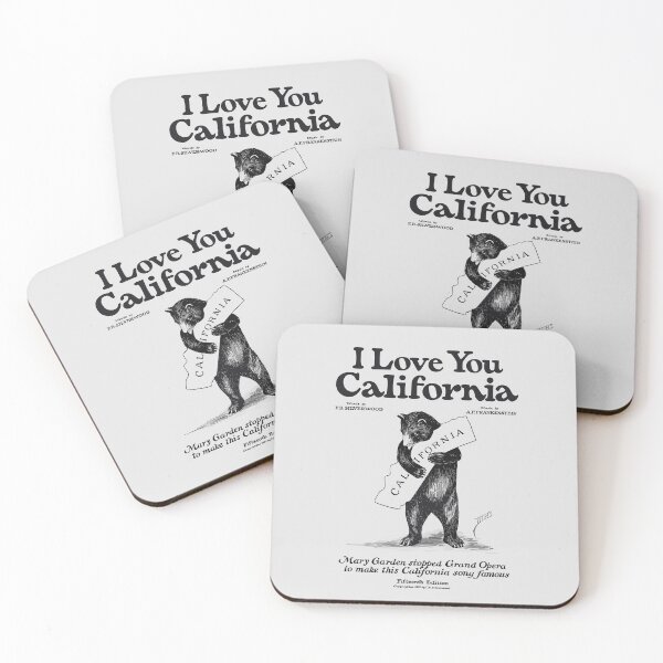 Item preview, 'I Love You, California' Music Vintage Cover Art designed and sold by EmeraldeaArt.