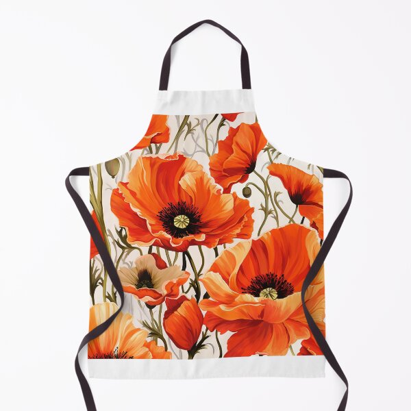 Item preview, Poppy Tile 11: Crimson Whispers in a Field of Silk, Black-Eyed Beauties in Sun-Kissed Tissue Paper. designed and sold by TheBrainArt.
