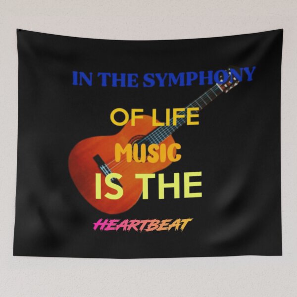Item preview, Guitar, In the symphony of life, music is the heartbeat. designed and sold by DaringDesigns19.