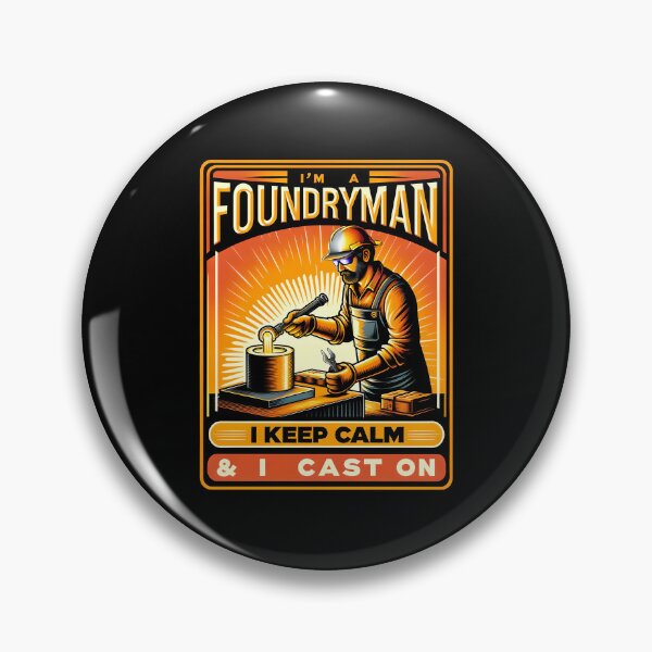 Item preview, Keep Calm and Cast On - Funny Gift For A Foundryman designed and sold by PapaMikeCrafts.