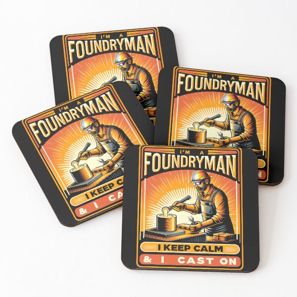 Item preview, Keep Calm and Cast On - Funny Gift For A Foundryman designed and sold by PapaMikeCrafts.