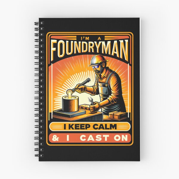 Item preview, Keep Calm and Cast On - Funny Gift For A Foundryman designed and sold by PapaMikeCrafts.