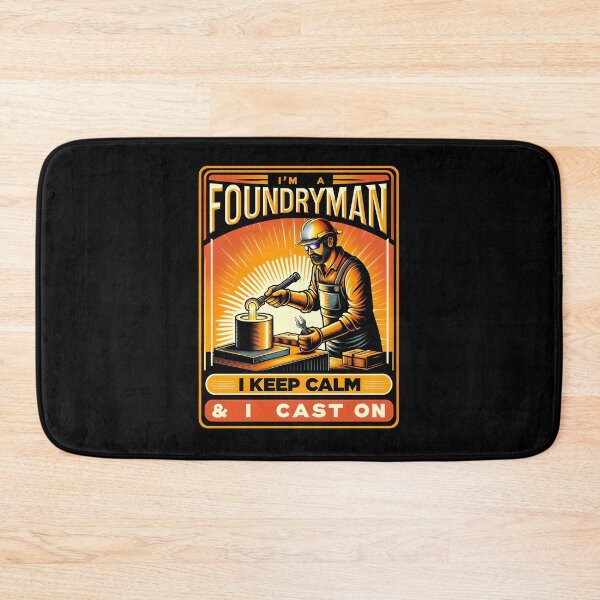 Item preview, Keep Calm and Cast On - Funny Gift For A Foundryman designed and sold by PapaMikeCrafts.