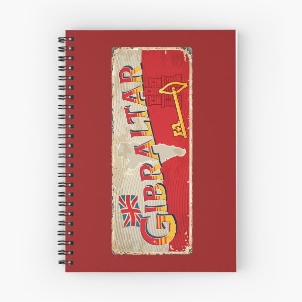 Item preview, GIBRALTAR UK country sticker t-shirt 01 designed and sold by LocationInks.
