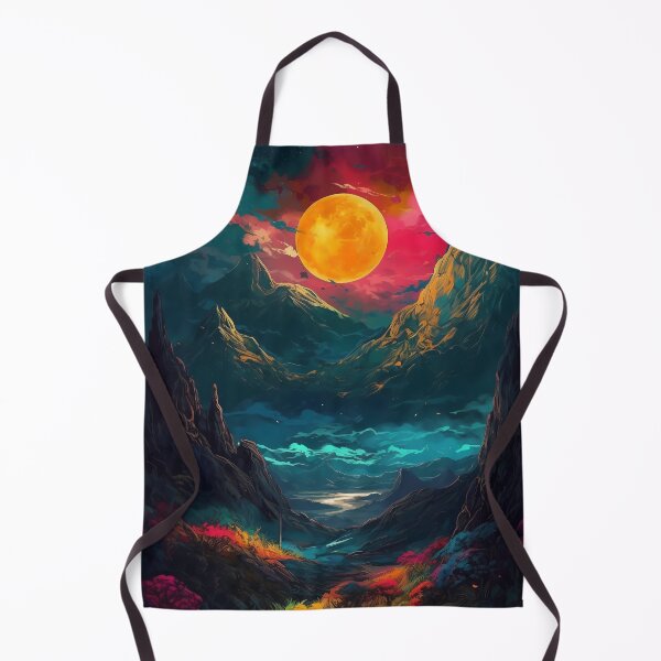 Item preview, Stunning Oil Painting of an Otherworldly Pink Sunset | Nature Art Print designed and sold by GiveMeMood.