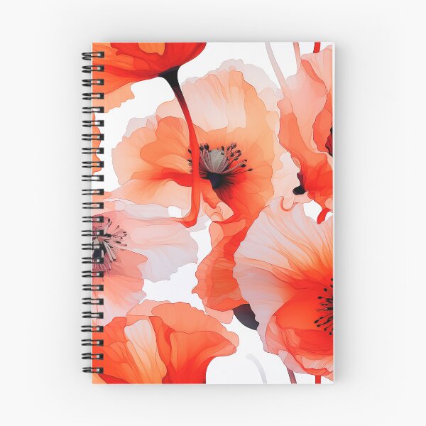Item preview, Poppy Tile 12: Crimson Whispers in a Field of Silk, Black-Eyed Beauties in Sun-Kissed Tissue Paper. designed and sold by TheBrainArt.