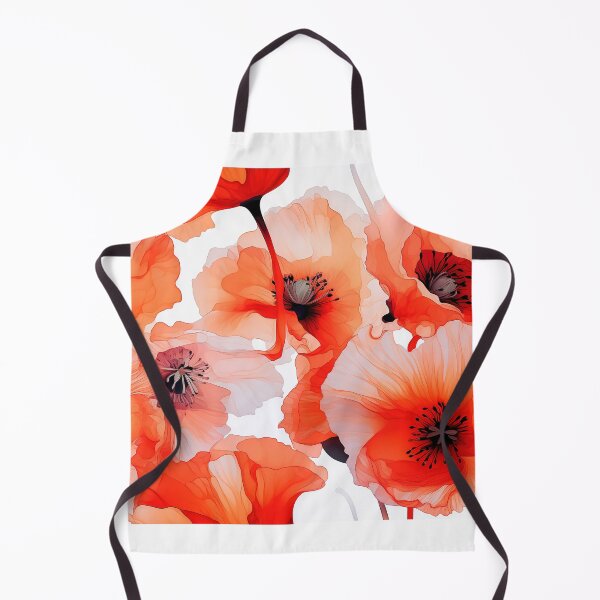 Item preview, Poppy Tile 12: Crimson Whispers in a Field of Silk, Black-Eyed Beauties in Sun-Kissed Tissue Paper. designed and sold by TheBrainArt.