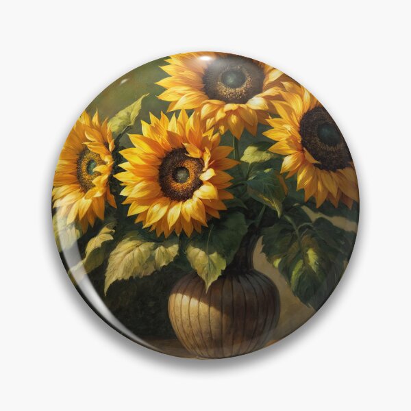 Item preview, Radiant Sunflower Vase designed and sold by machinesdream.