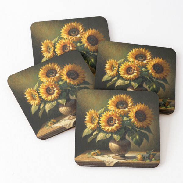 Item preview, Radiant Sunflower Vase designed and sold by machinesdream.