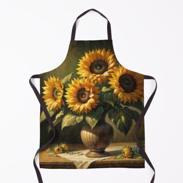 Item preview, Radiant Sunflower Vase designed and sold by machinesdream.