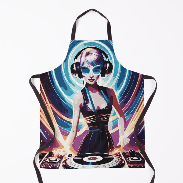 Item preview, Cartoon DJ girl  designed and sold by Boogeyman Bill.
