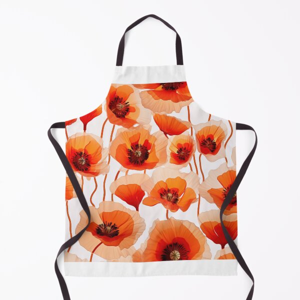 Item preview, Poppy Tile 13: Crimson Whispers in a Field of Silk, Black-Eyed Beauties in Sun-Kissed Tissue Paper. designed and sold by TheBrainArt.