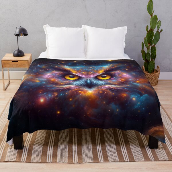 Item preview, Cosmic owl portrait designed and sold by AnnArtshock.