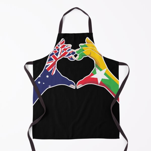 Item preview, Myanmar Burmese Burma Australian Australia Love Heart Peace designed and sold by FlagX.